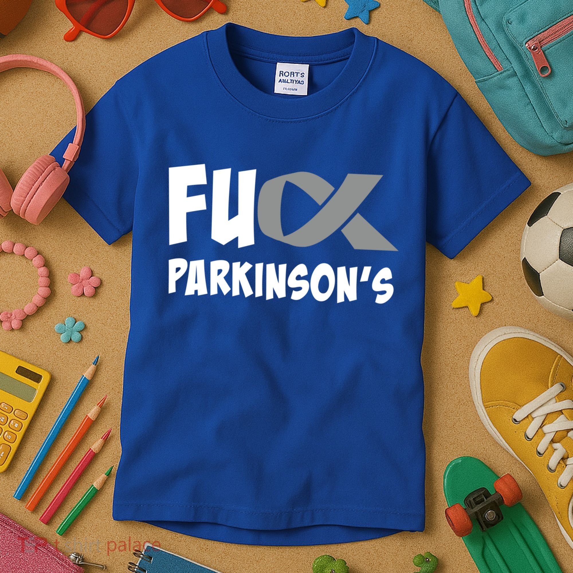 Parkinson's Disease Awareness Month Fuck Parkinsons Gift Kids T-Shirt