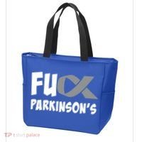 Parkinson's Disease Awareness Month Fuck Parkinsons Gift Tote Bag thumb 3