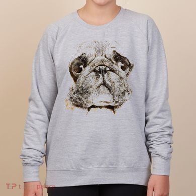 Pug Dog Animal Face Women's Sweatshirt