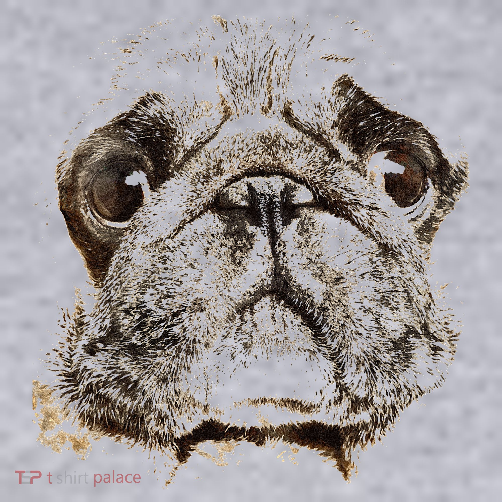 Pug Dog Animal Face Women's Sweatshirt