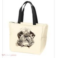 Pug Dog Animal Face Tote Bag thumb 3