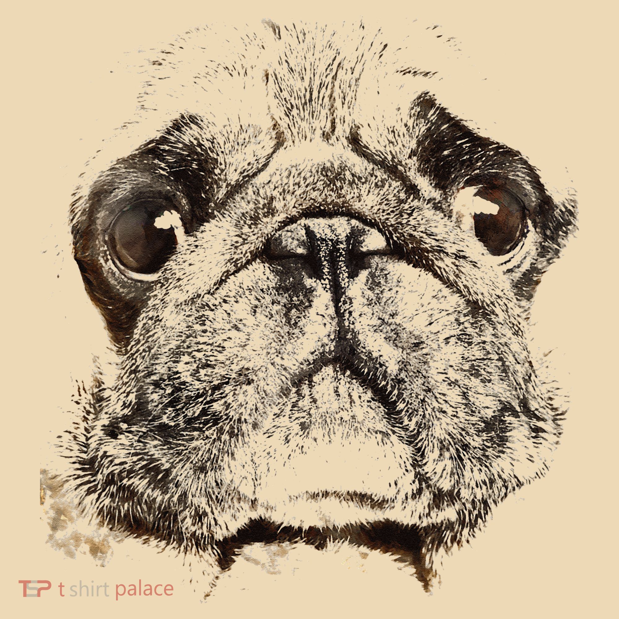 Pug Dog Animal Face Tote Bag