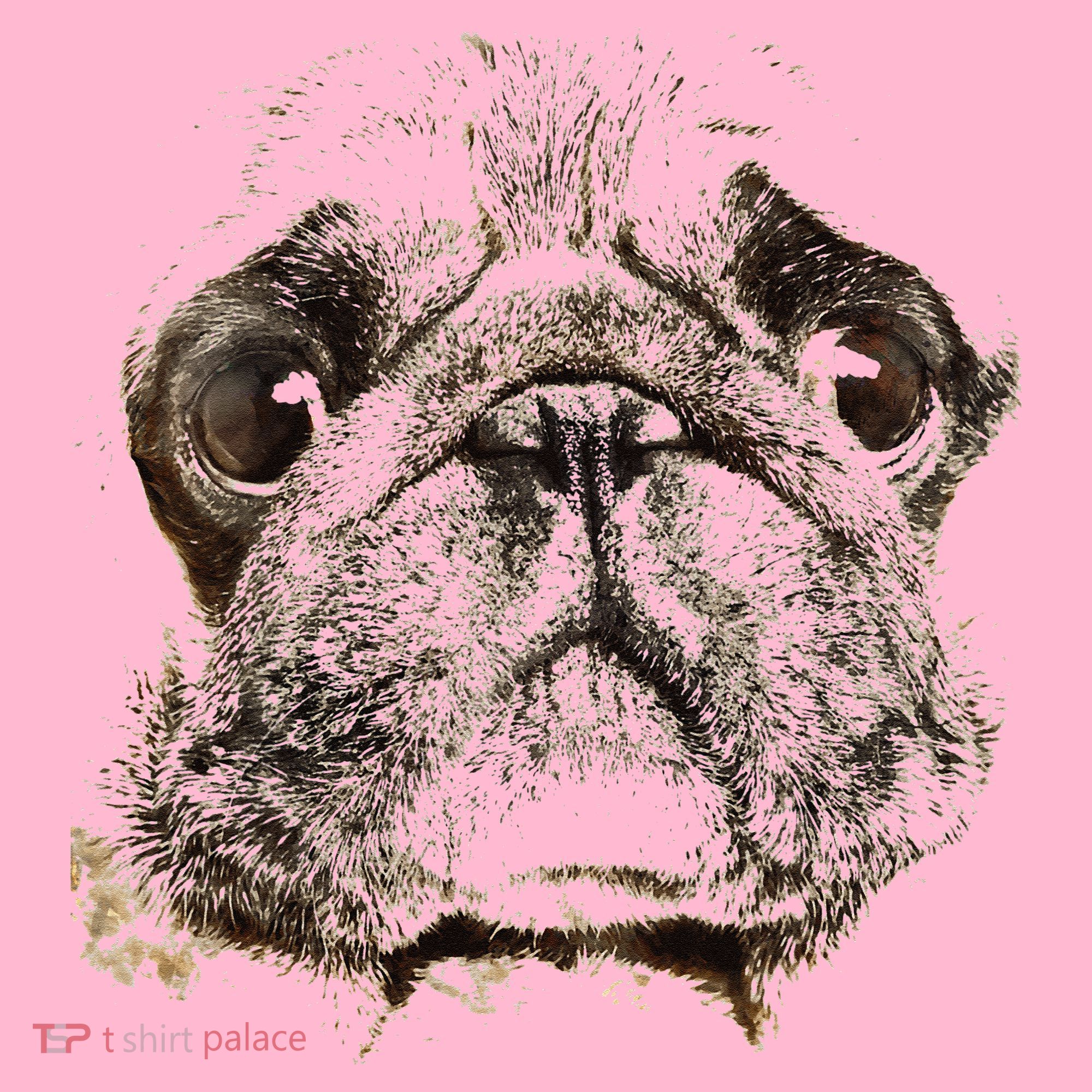 Pug Dog Animal Face Coaster