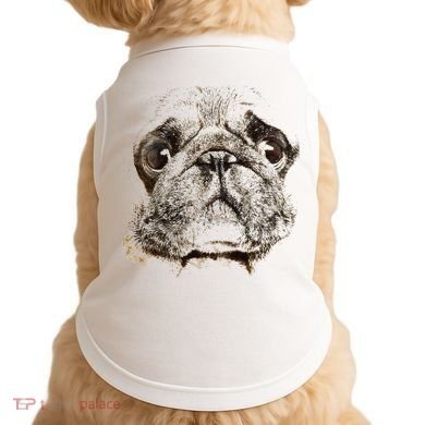 Pug Dog Animal Face Doggie Tank