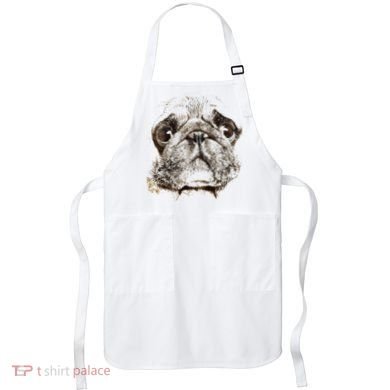 Pug Dog Animal Face Apron