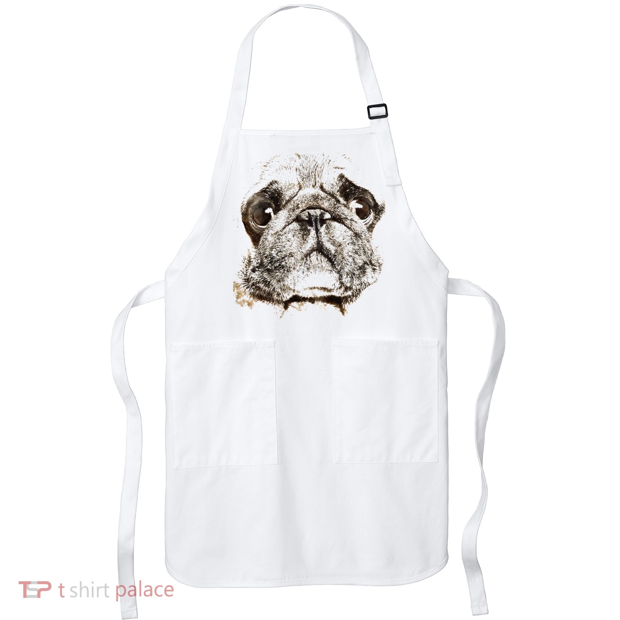Pug Dog Animal Face Apron