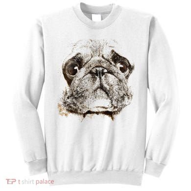 Pug Dog Animal Face Sweatshirt