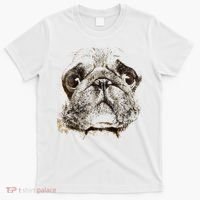 Pug Dog Animal Face T-Shirt thumb 0