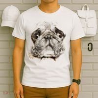 Pug Dog Animal Face T-Shirt thumb 6