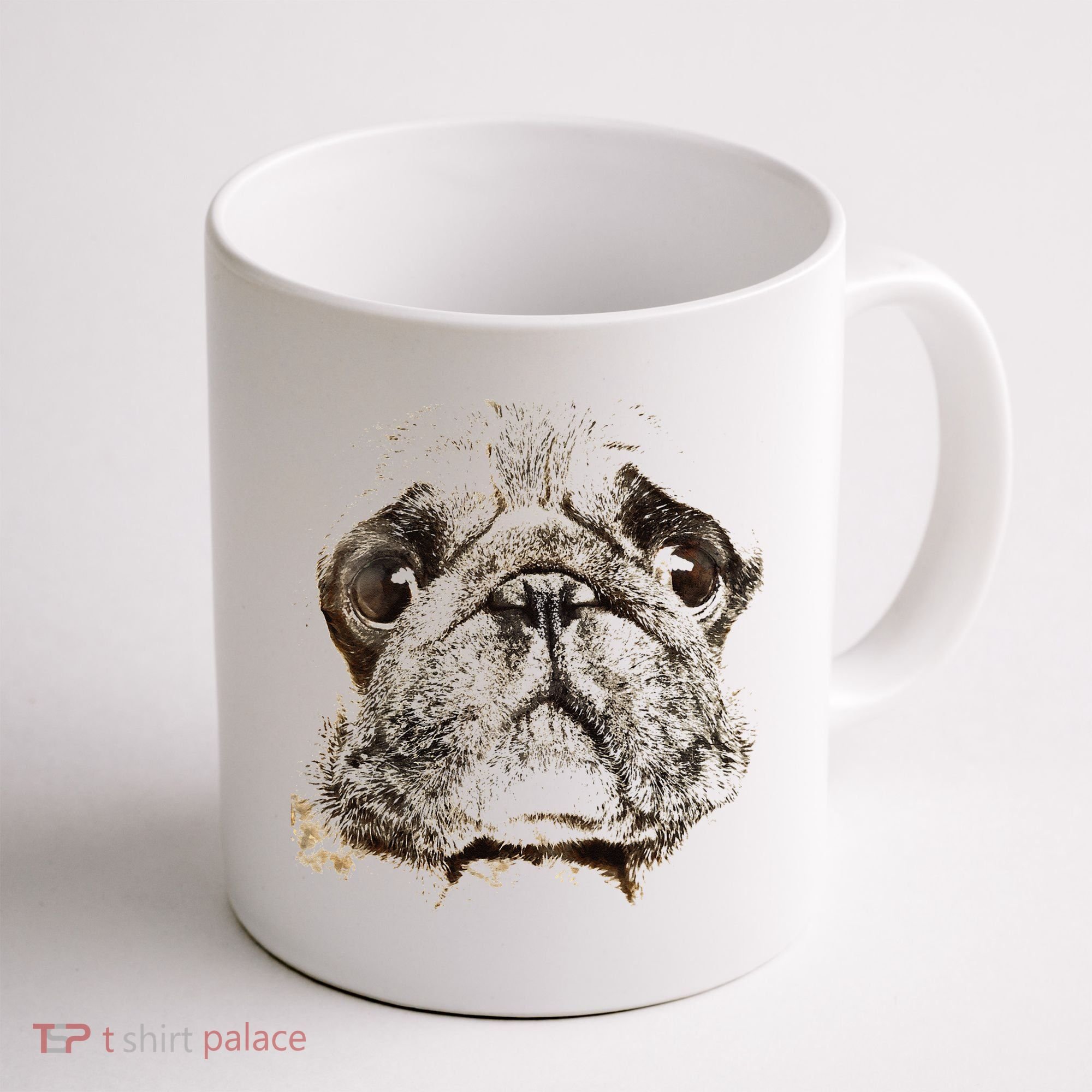 Pug Dog Animal Face Coffee Mug