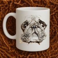 Pug Dog Animal Face Coffee Mug thumb 2
