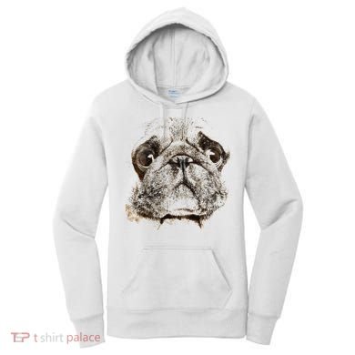 Pug Dog Animal Face Women's Hoodie