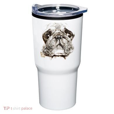 Pug Dog Animal Face Tumbler