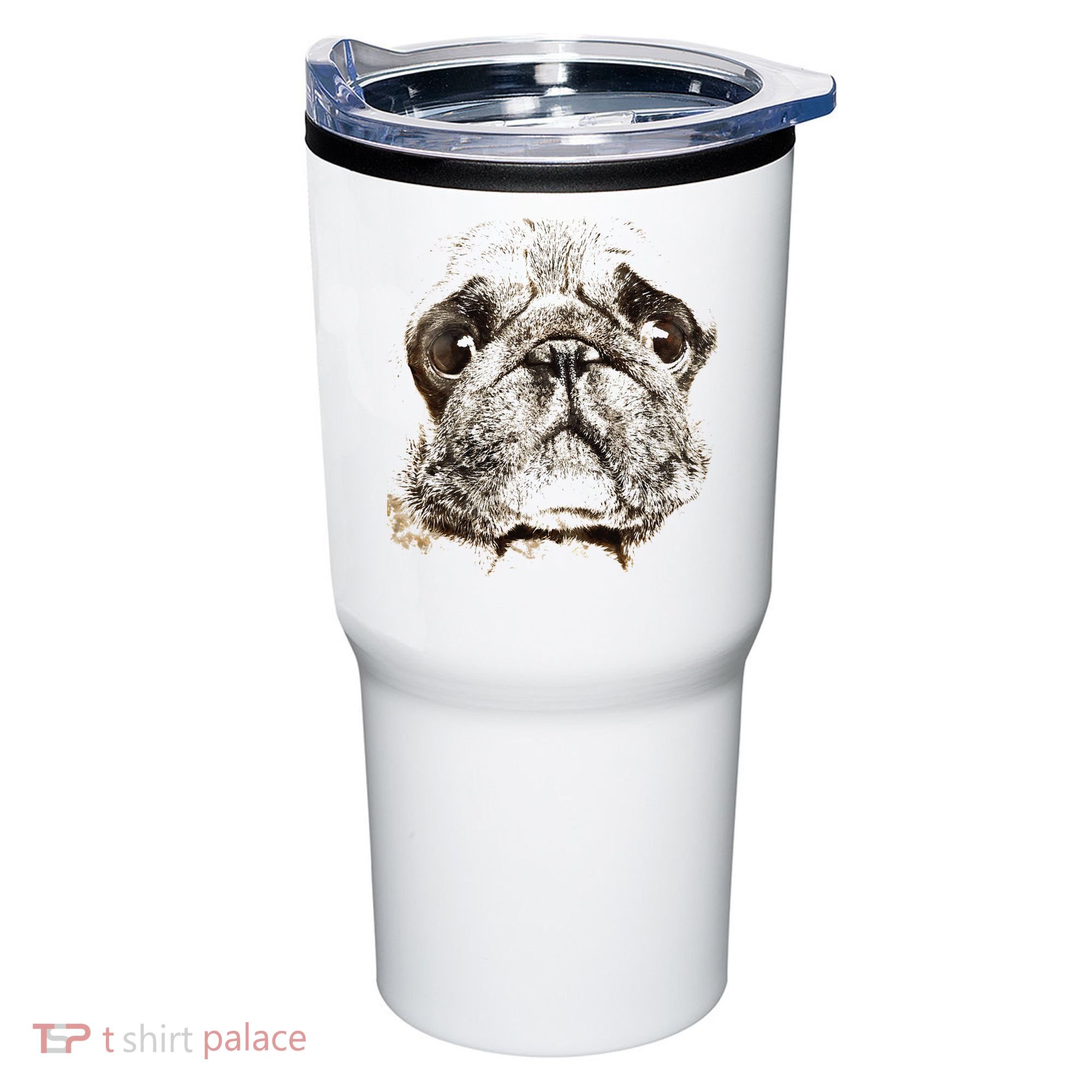 Pug Dog Animal Face Tumbler