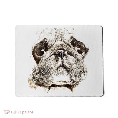 Pug Dog Animal Face Mousepad
