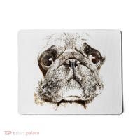 Pug Dog Animal Face Mousepad thumb 0