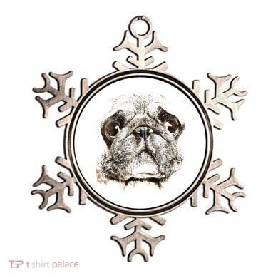 Pug Dog Animal Face Ornament