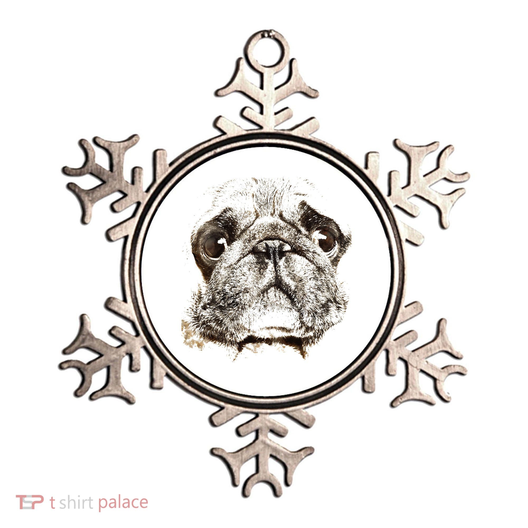 Pug Dog Animal Face Ornament