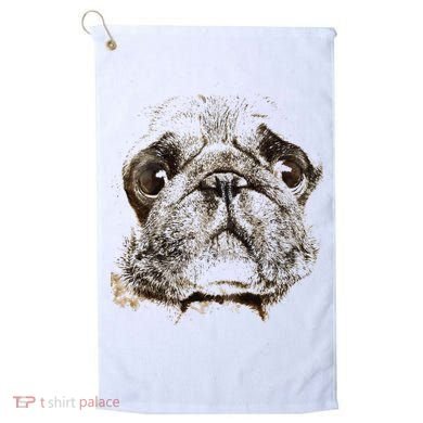 Pug Dog Animal Face Golf Towel