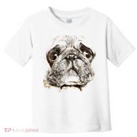 Pug Dog Animal Face Toddler T-Shirt thumb 0