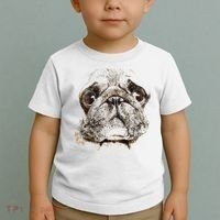 Pug Dog Animal Face Toddler T-Shirt thumb 2