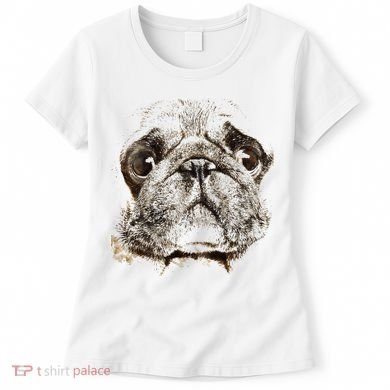 Pug Dog Animal Face Women's T-Shirt