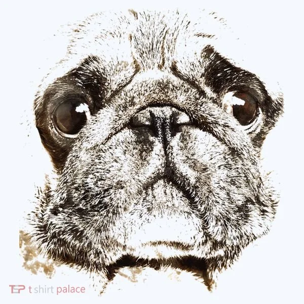 Pug Dog Animal Face Kids T-Shirt