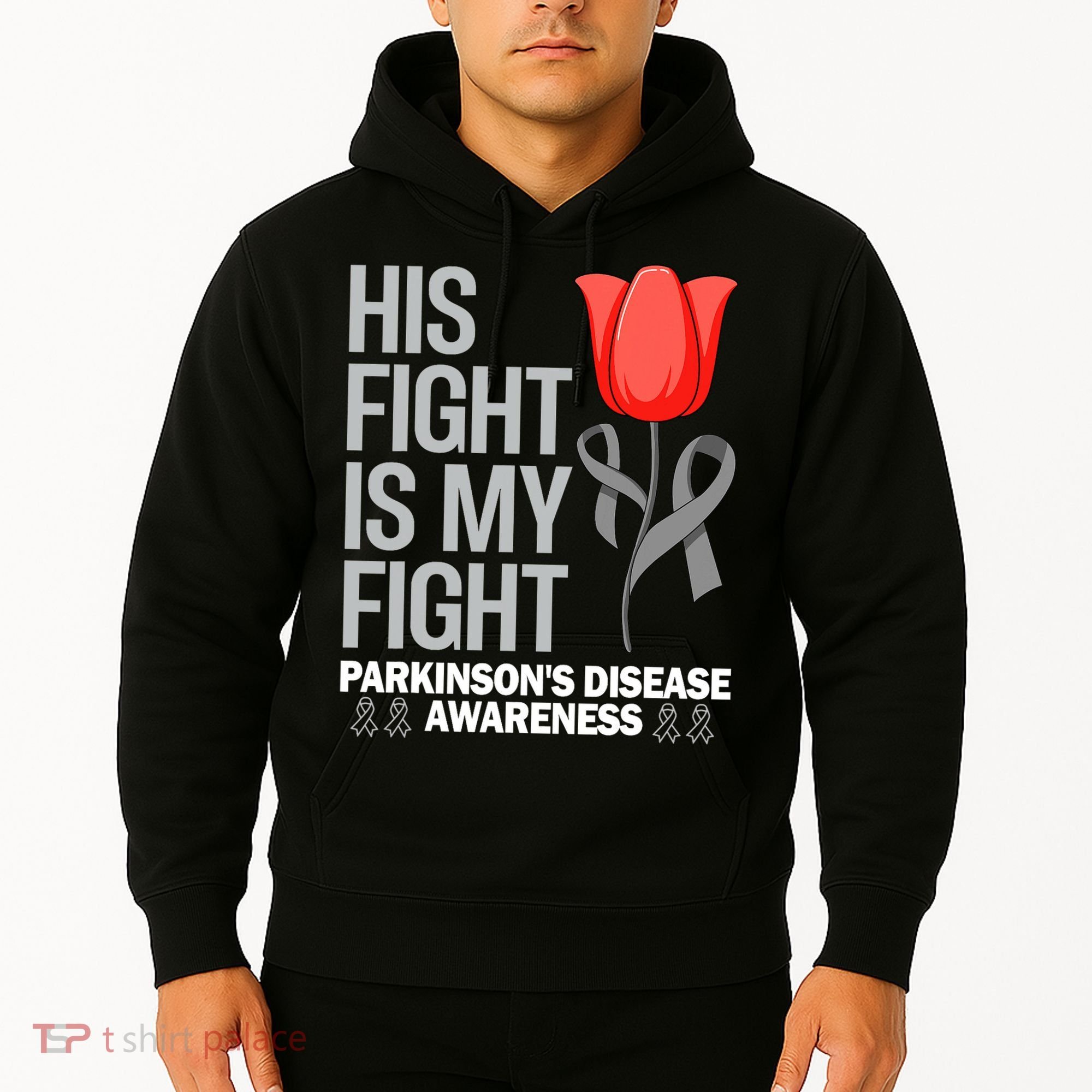 ParkinsonS Disease Awareness April Month Red Tulip Hoodie