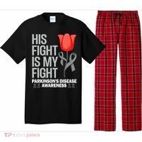 ParkinsonS Disease Awareness April Month Red Tulip Pajama Set thumb 0