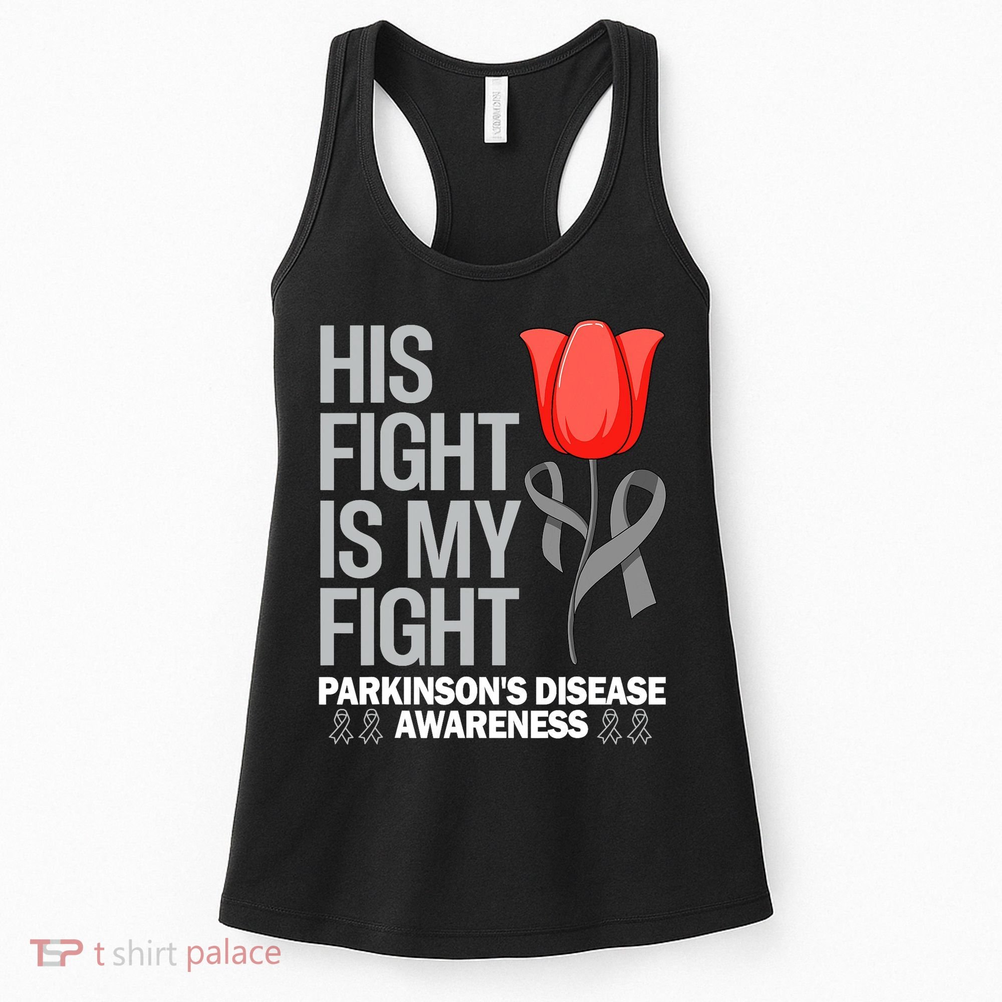 ParkinsonS Disease Awareness April Month Red Tulip Women's Tank Top