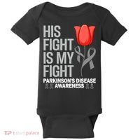ParkinsonS Disease Awareness April Month Red Tulip Baby Bodysuit thumb 0