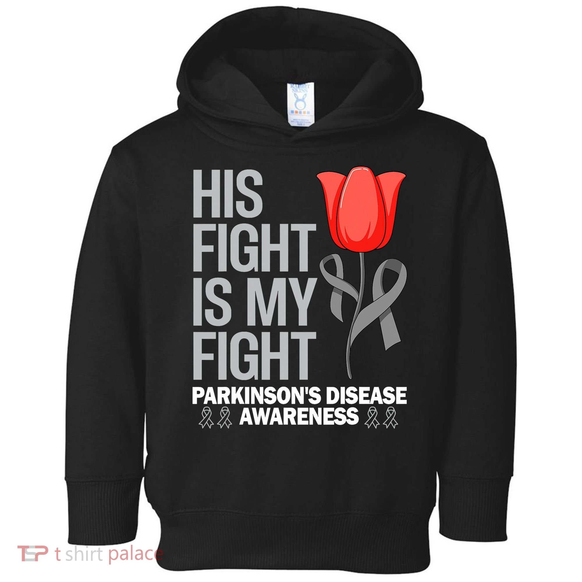 ParkinsonS Disease Awareness April Month Red Tulip Toddler Hoodie