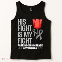ParkinsonS Disease Awareness April Month Red Tulip Tank Top thumb 2