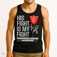 ParkinsonS Disease Awareness April Month Red Tulip Tank Top thumb 3