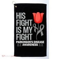 ParkinsonS Disease Awareness April Month Red Tulip Golf Towel thumb 0