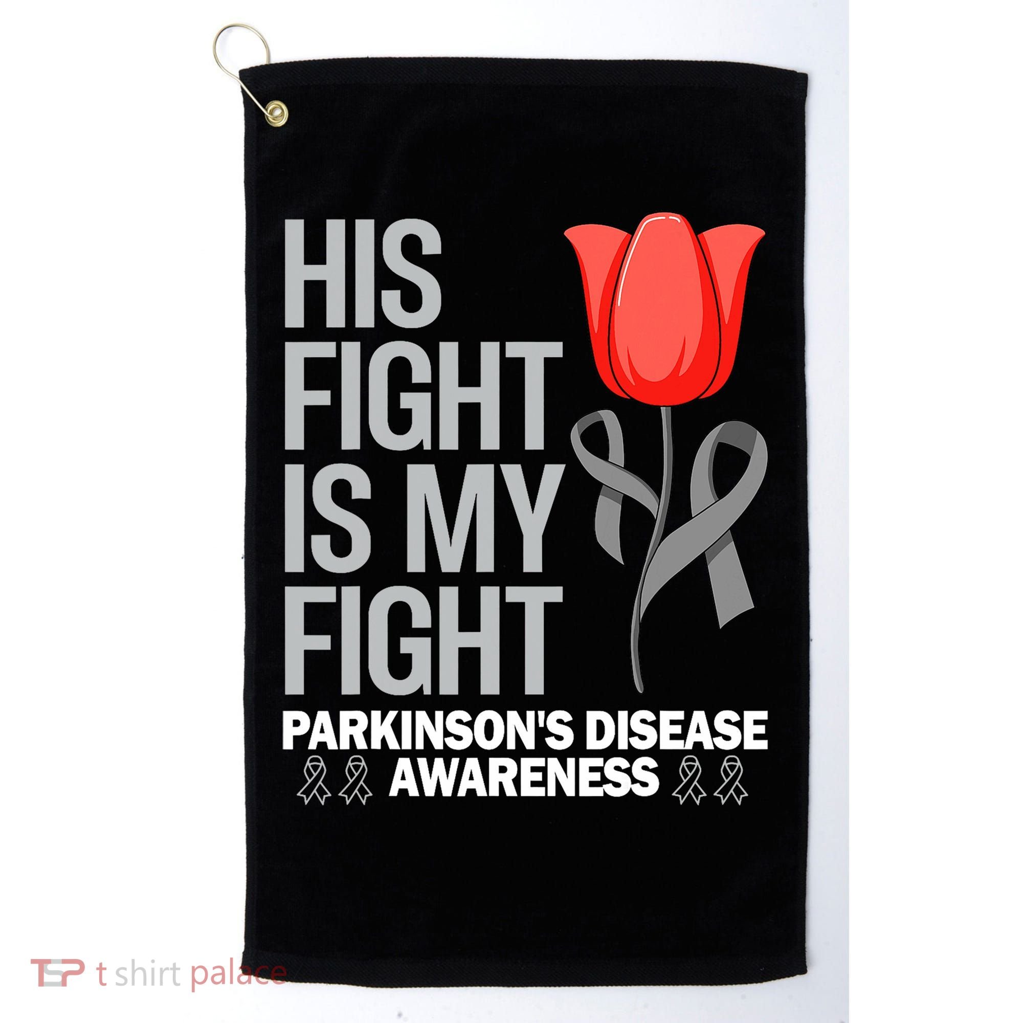 ParkinsonS Disease Awareness April Month Red Tulip Golf Towel