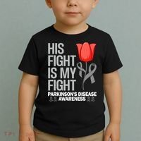 ParkinsonS Disease Awareness April Month Red Tulip Toddler T-Shirt thumb 2