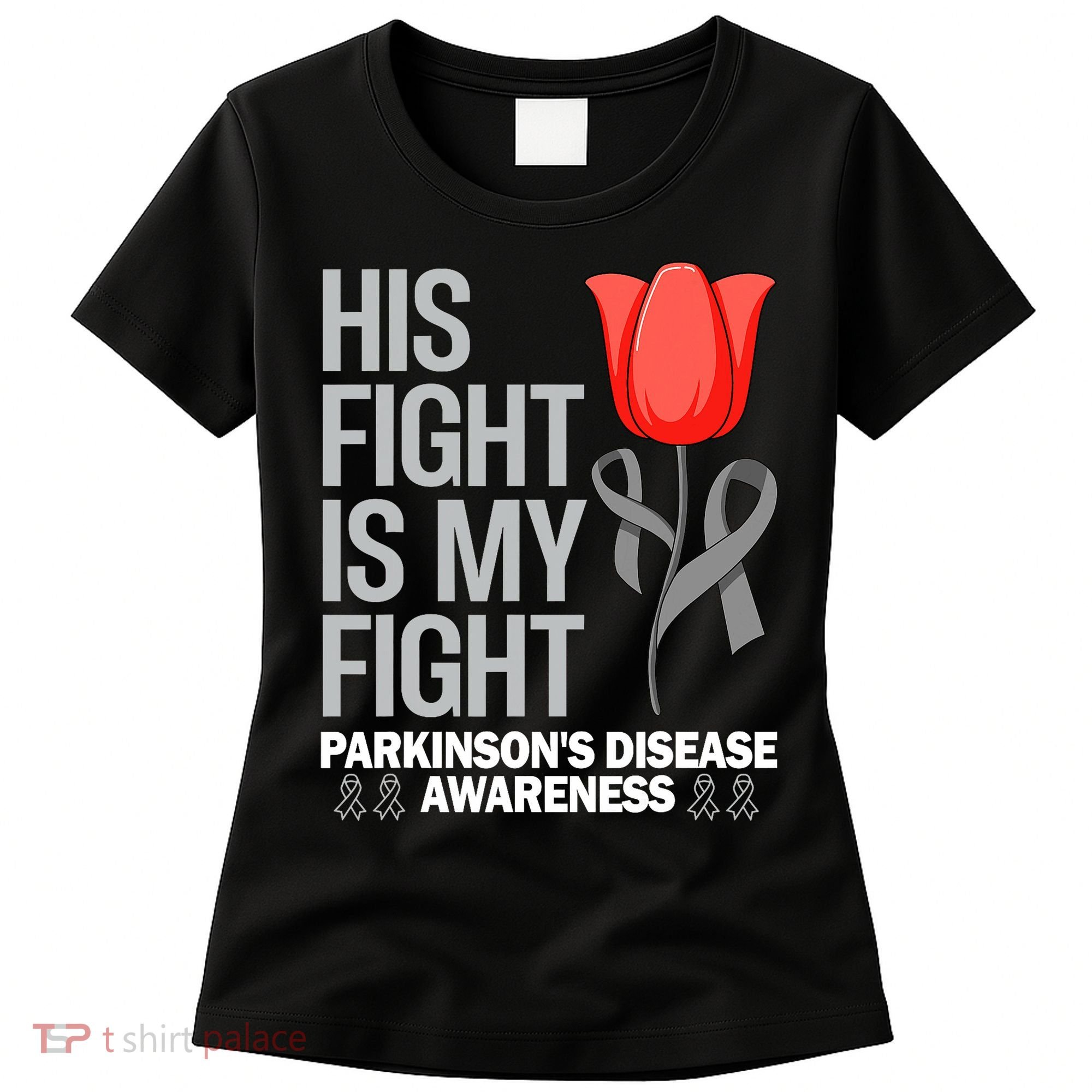 ParkinsonS Disease Awareness April Month Red Tulip Women's T-Shirt