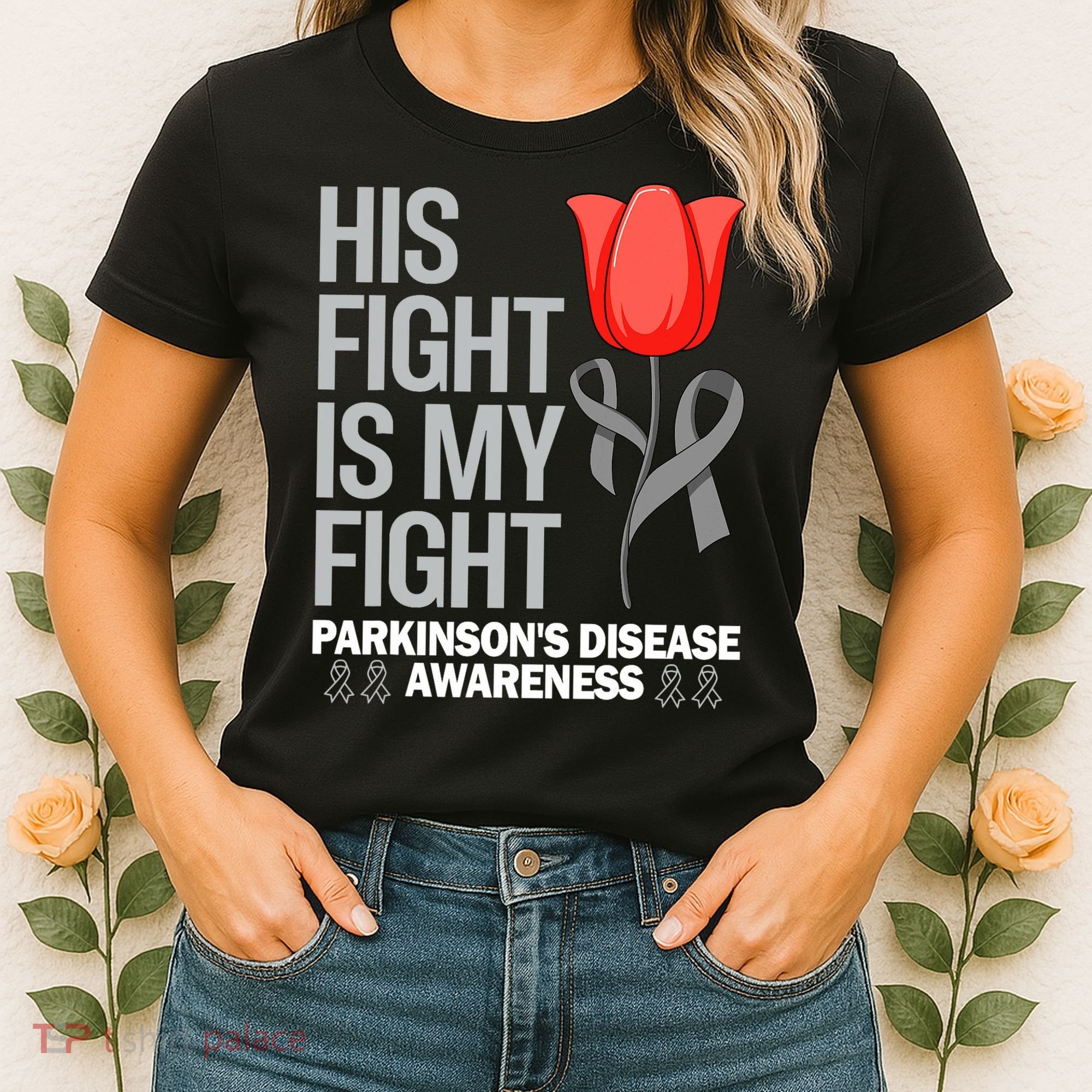 ParkinsonS Disease Awareness April Month Red Tulip Women's T-Shirt