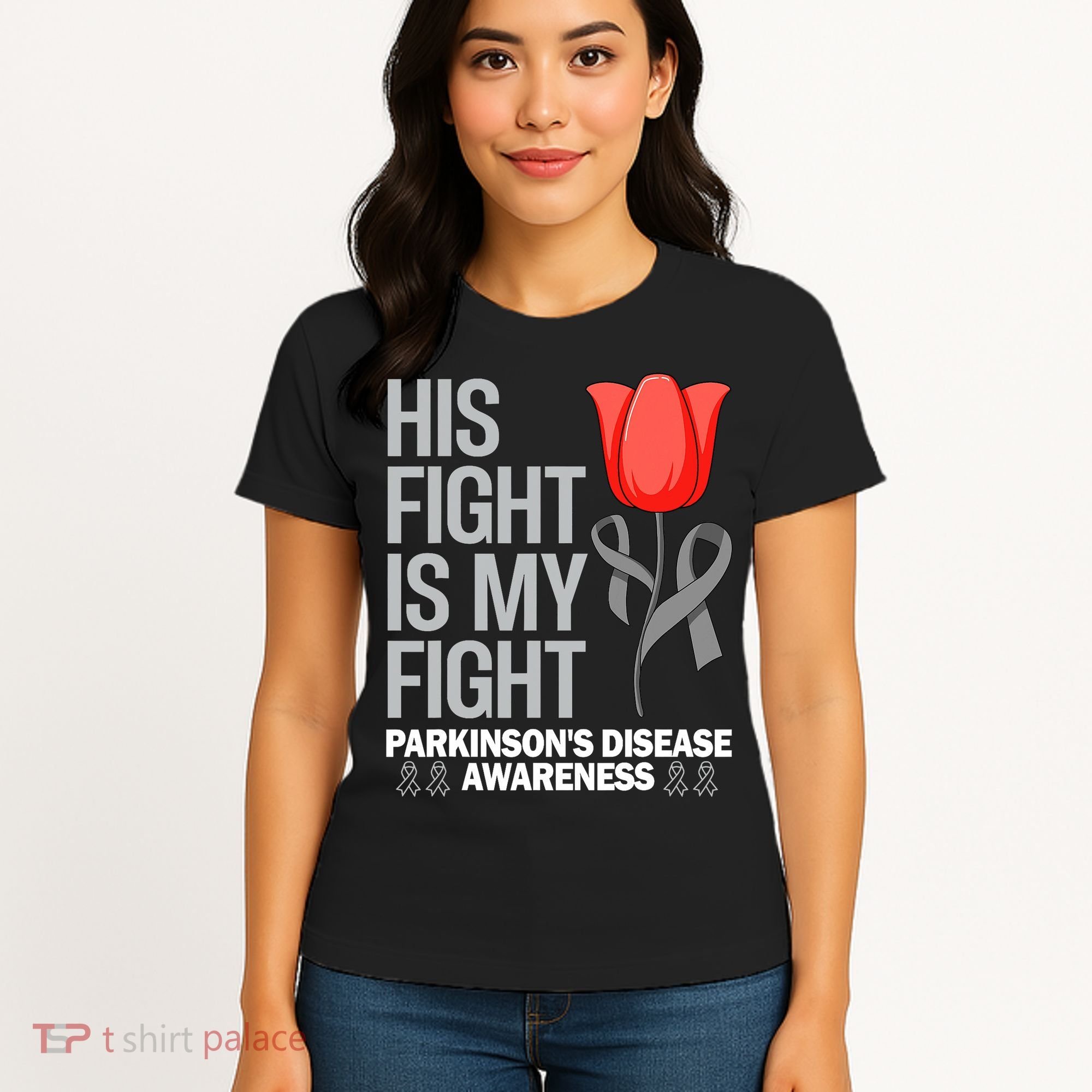 ParkinsonS Disease Awareness April Month Red Tulip Women's T-Shirt
