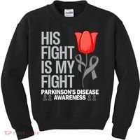 ParkinsonS Disease Awareness April Month Red Tulip Kids Sweatshirt thumb 0