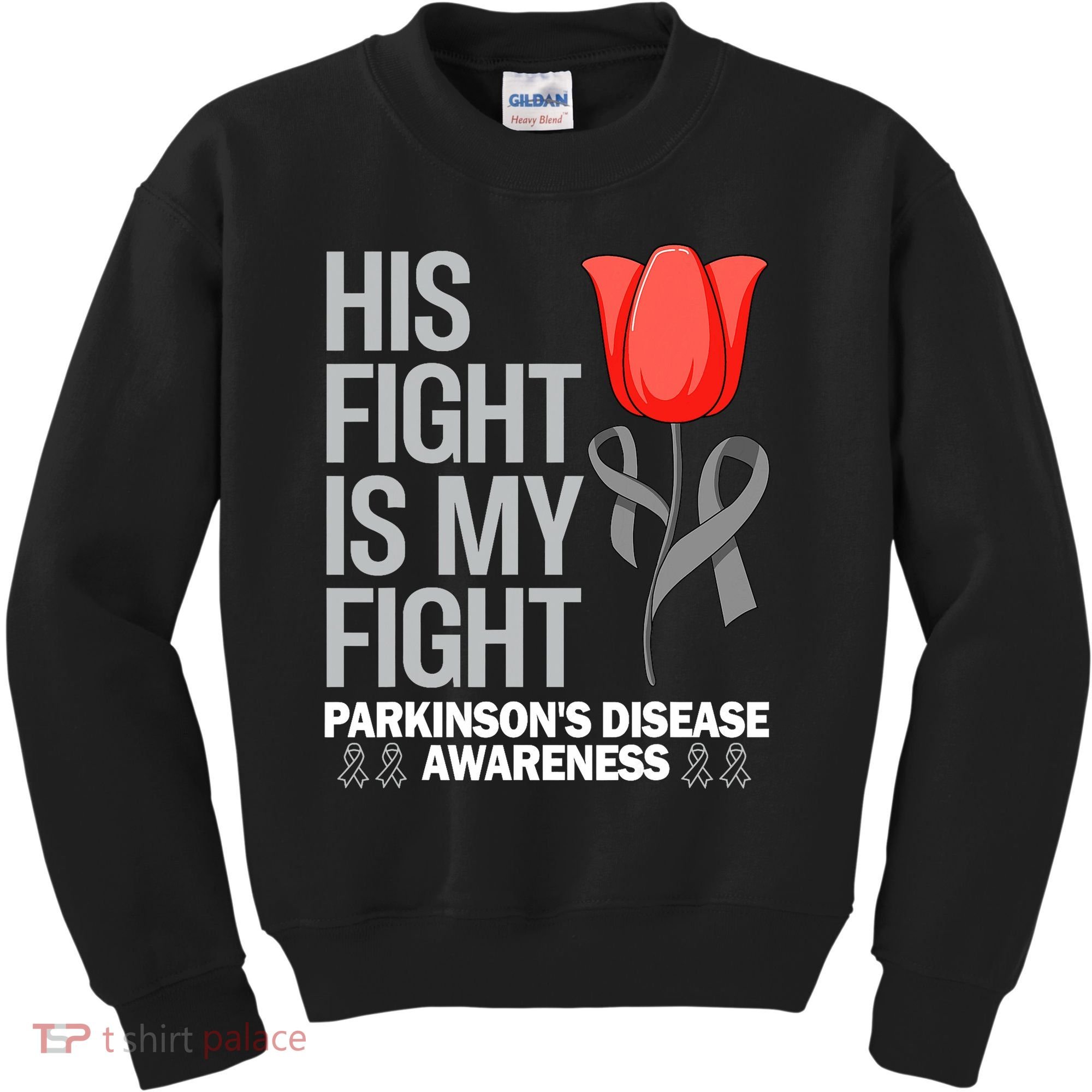 ParkinsonS Disease Awareness April Month Red Tulip Kids Sweatshirt