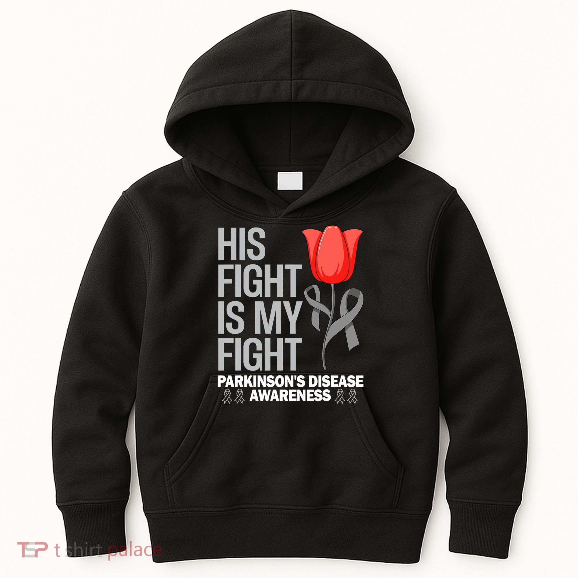 ParkinsonS Disease Awareness April Month Red Tulip Kids Hoodie