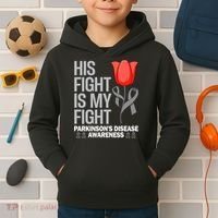 ParkinsonS Disease Awareness April Month Red Tulip Kids Hoodie thumb 2