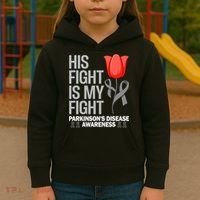 ParkinsonS Disease Awareness April Month Red Tulip Kids Hoodie thumb 3