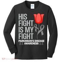 ParkinsonS Disease Awareness April Month Red Tulip Kids Long Sleeve Shirt thumb 0