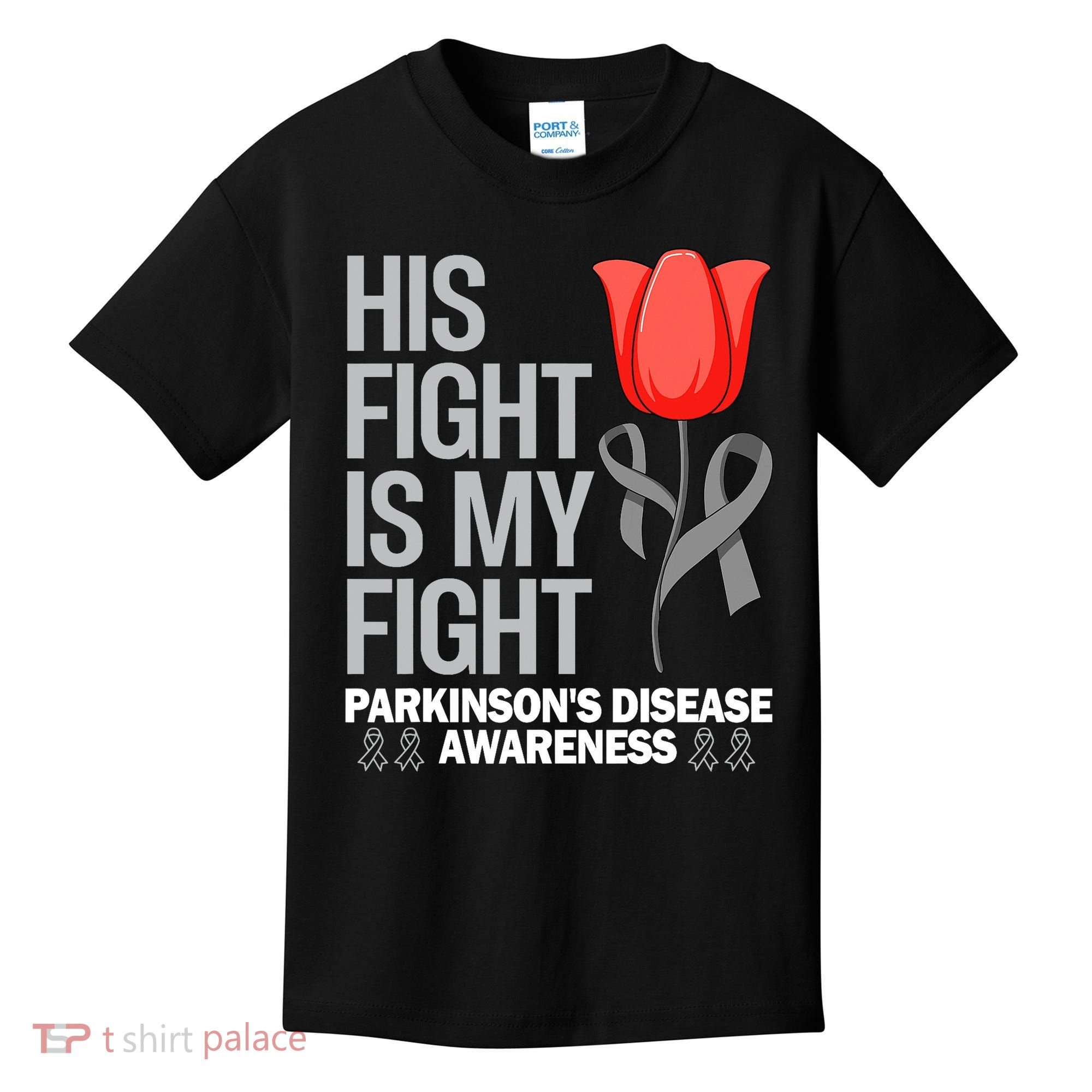 ParkinsonS Disease Awareness April Month Red Tulip Kids T-Shirt