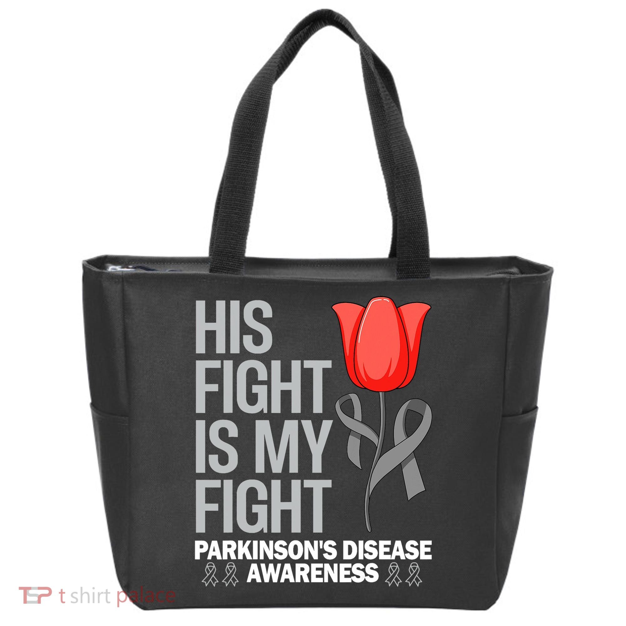 ParkinsonS Disease Awareness April Month Red Tulip Tote Bag