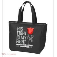 ParkinsonS Disease Awareness April Month Red Tulip Tote Bag thumb 3