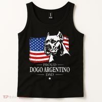 Proud Dogo Argentino Dad American Flag Patriotic Dog Tank Top thumb 2